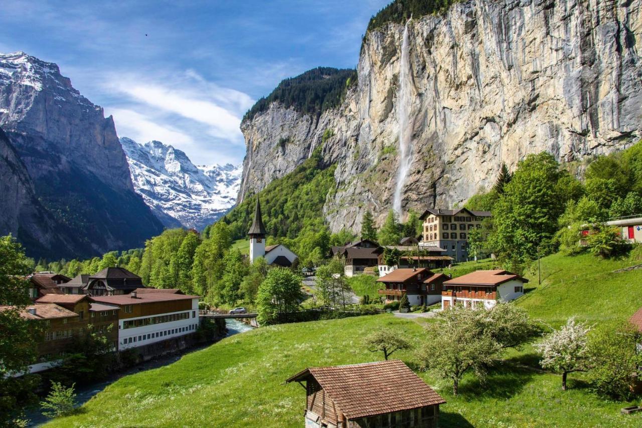 Lauterbrunnen Staubbach Beautiful Waterfall Apartment Exterior photo